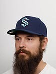 Бейсболка MITCHELL NESS арт. HHSS5370-SKRYYPPPNAVY Seattle Kraken NHL (темно-синий)
